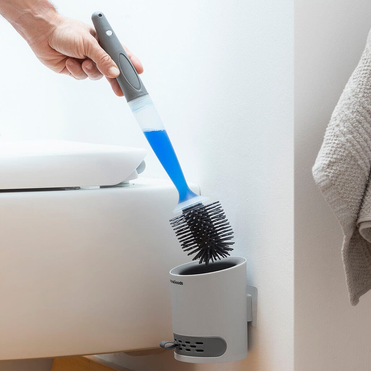 Toilettenbürste mit Seifenspender Bruilet InnovaGoods - werkzeug-online24