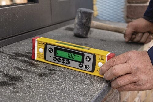STABILA Elektronikwasserwaage TECH 196 DL Aluminium gelb ± 0,5 mm/m ± 0,5 mm/m - werkzeug-online24
