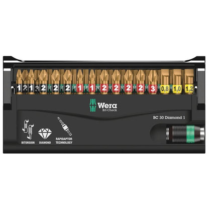 WERA Bit-Check 30 Diamond 1, 30-teilig - werkzeug-online24
