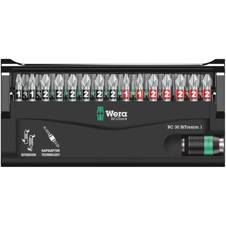 WERA Bitsortiment Bit-Check 30 BiTorsion 1 30-teilig PH/PZD/TX - werkzeug-online24