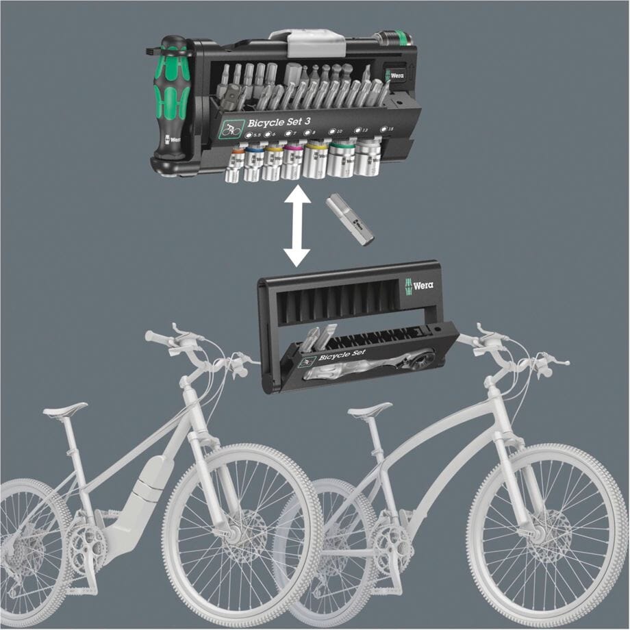WERA Bit-/Steckschlüsselset Bicycle Set 3 41-teilig - 5004172001 - werkzeug-online24