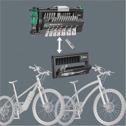 WERA Bit-/Steckschlüsselset Bicycle Set 3 41-teilig - 5004172001 - werkzeug-online24