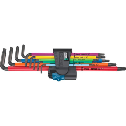 Wera Winkelschraubendrehersatz 967/9 TX XL HF 9-teilig T8 - T40 farbcodiert - werkzeug-online24