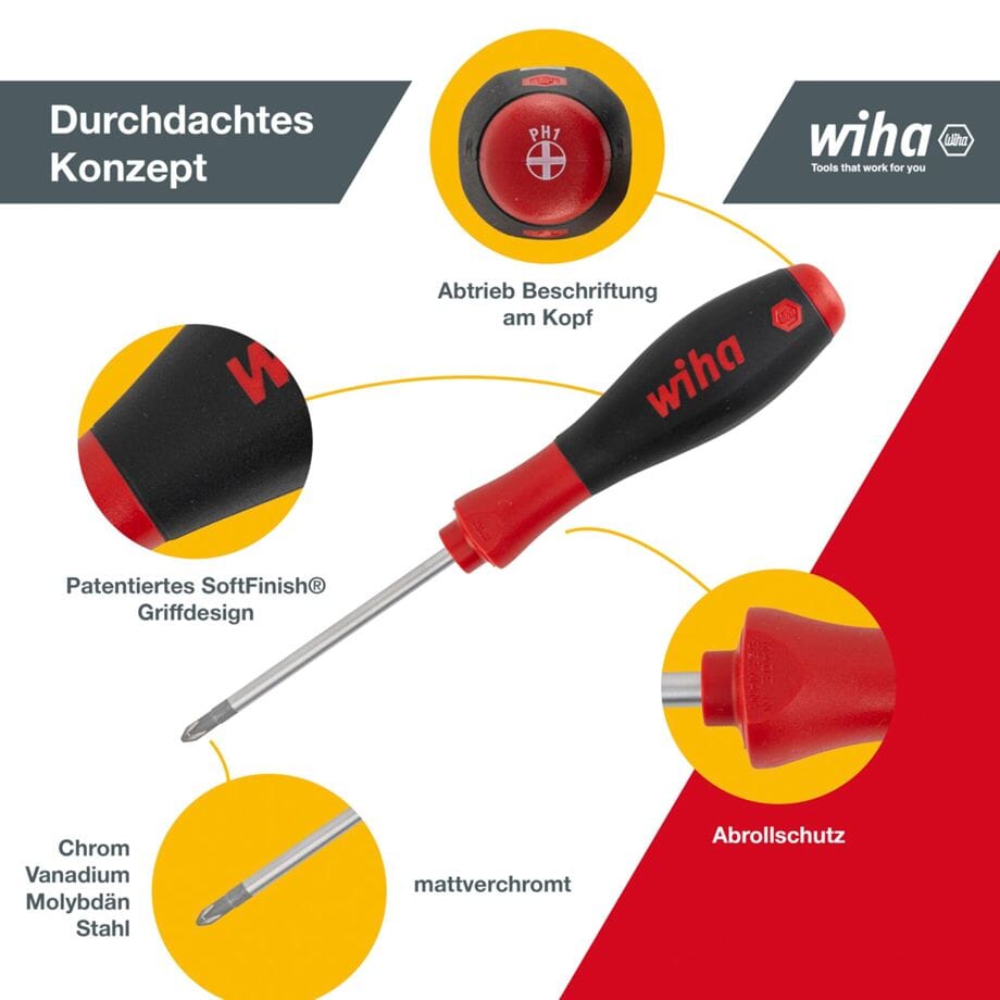 Wiha Schraubendrehersatz 302 H12 12-teilig - werkzeug-online24