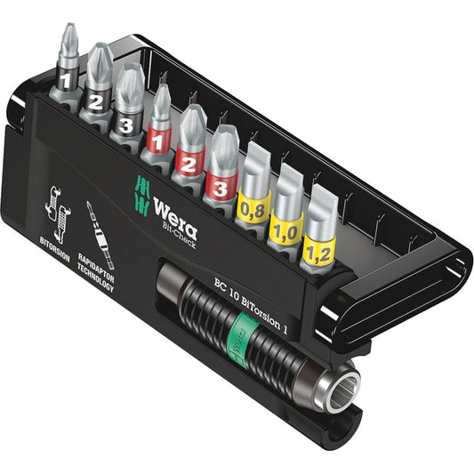 Wera Bitsortiment Bit-Check 10 BiTorsion 1 10tlg. - werkzeug-online24