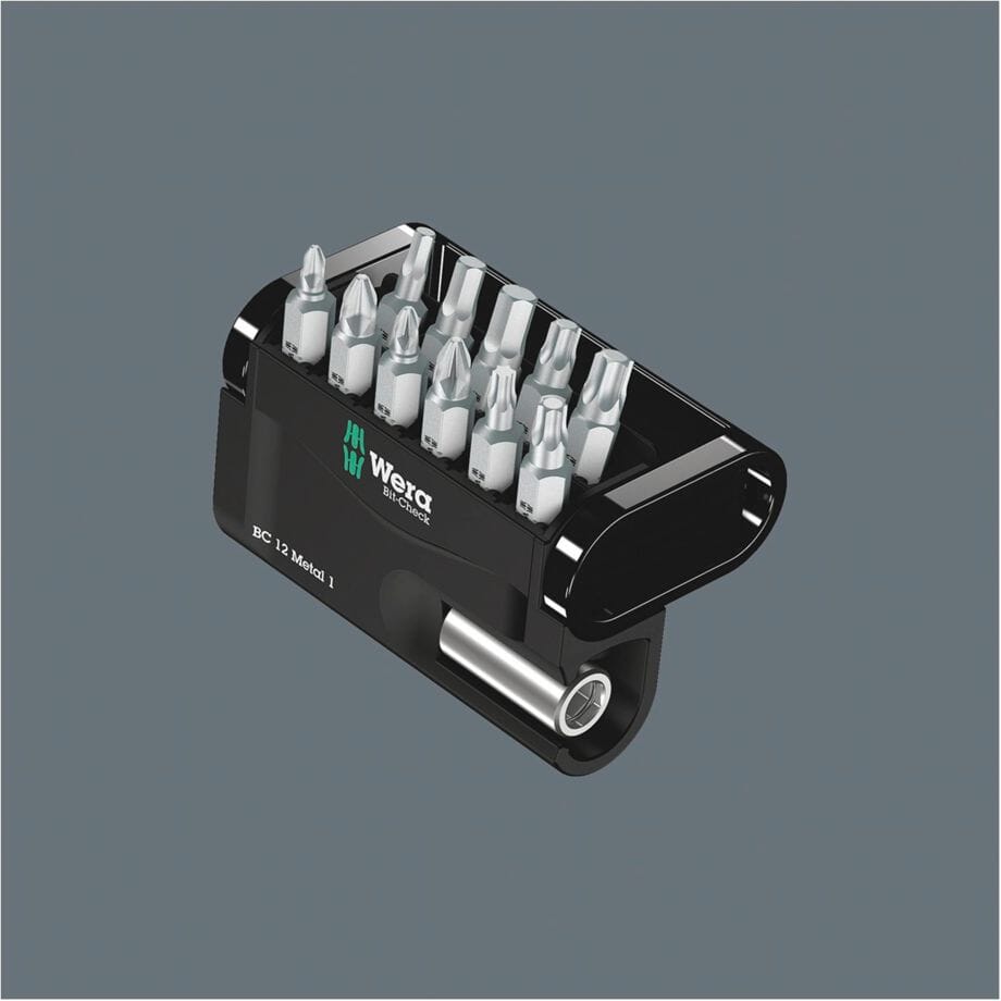 WERA Bitsortiment Bit-Check 12 Metal 1, 12-teilig - werkzeug-online24