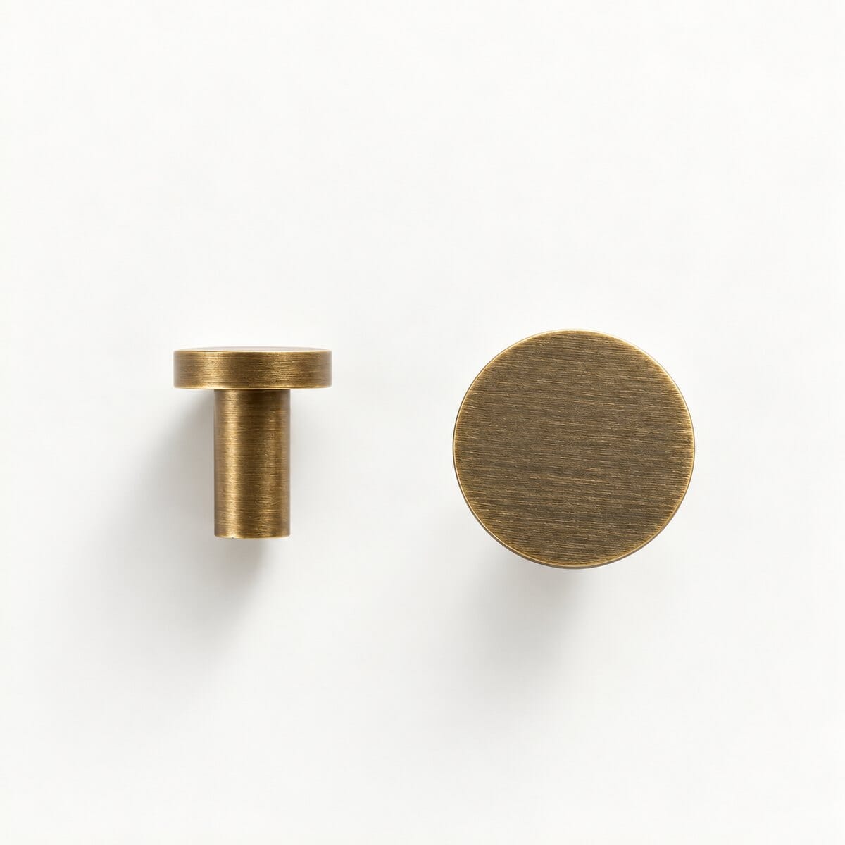 Möbelgriff aus massivem Messing – Antik-Bronze für Schrank, Schublade & Kleiderschrank