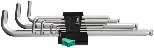 Wera 950/9 Hex-Plus 1 Winkelschraubendreher-Satz, metrisch, gestellverchromt - werkzeug-online24