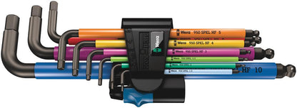 Wera 950/9 Hex-Plus Multicolour HF 1 Winkelschlüsselsatz, metrisch, BlackLaser, mit Haltefunktion - werkzeug-online24