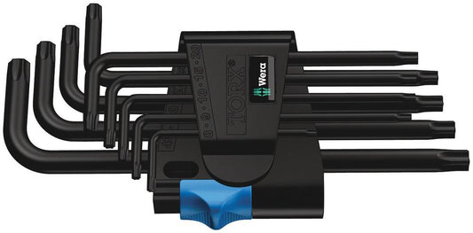 Wera 967/9 TX HF 1 Winkelschlüsselsatz mit Haltefunktion, BlackLaser - werkzeug-online24