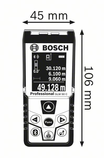 Bosch GLM 50 C Laser-Entfernungsmesser - werkzeug-online24