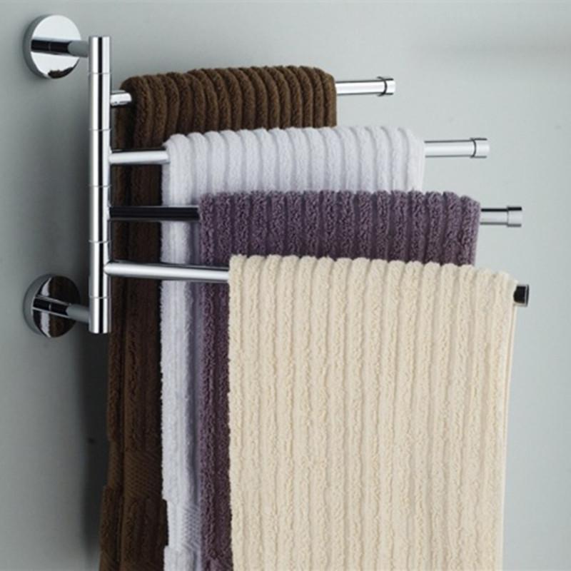 Handtuchhalter, Handtuchstange Edelstahl mit 4 Stangen - werkzeug-online24