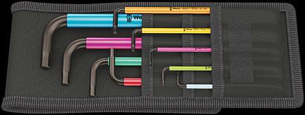 Wera Winkelschlüsselsatz 950/9 Hex-Plus Multicolour Imperial, zöllig, BlackLaser - werkzeug-online24