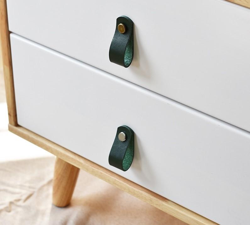 Möbelknöpfe, Schrankknöpfe aus Leder Nordic Style - werkzeug-online24