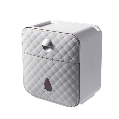 Toilettenpapierhalter Box mit Schubfach, selbstklebend - werkzeug-online24