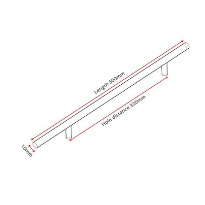 Schrankgriffe, Möbelgriffe Edelstahl 50mm-600mm - werkzeug-online24