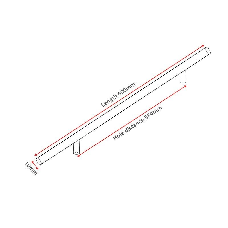 Schrankgriffe, Möbelgriffe Edelstahl 50mm-600mm - werkzeug-online24