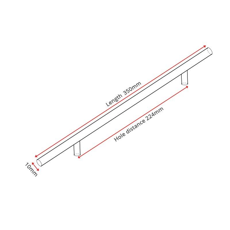 Schrankgriffe, Möbelgriffe Edelstahl 50mm-600mm - werkzeug-online24