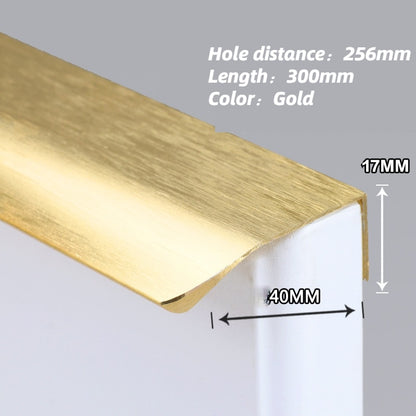 Schubladengriffe, Schrankgriffe schwarz / gold Länge bis 1 Meter - werkzeug-online24