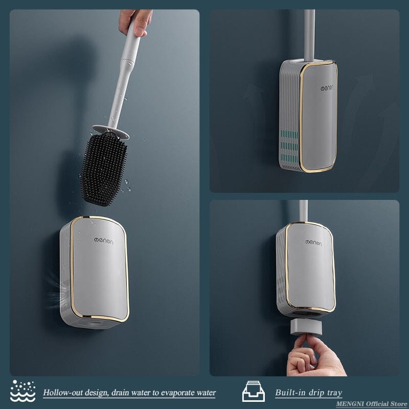 Toilettenbürste Deluxe mit Wandhalterung - werkzeug-online24
