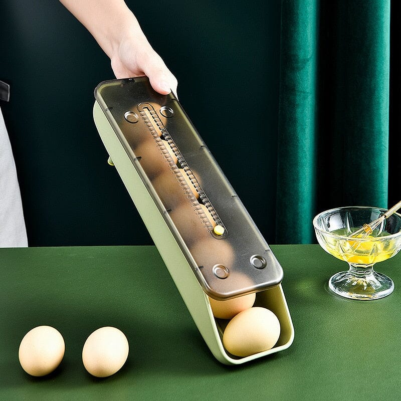 Eierhalter für Kühlschrank, Eierbox automatisch nachrollen - werkzeug-online24