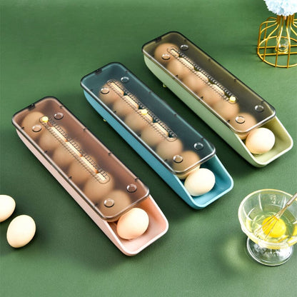 Eierhalter für Kühlschrank, Eierbox automatisch nachrollen - werkzeug-online24