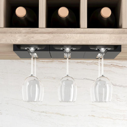 Weinglas Halter, Gläserhalter hängend selbstklebend Set 2 Stück - werkzeug-online24