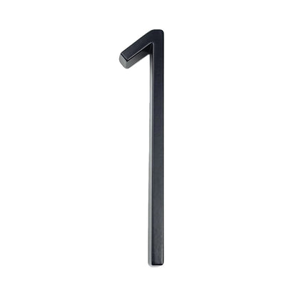 Hausnummer aus Metall schwarz - Höhe 125 mm - werkzeug-online24