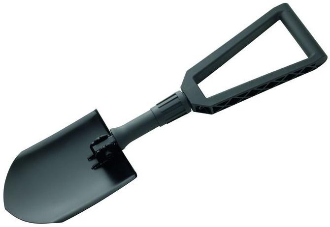 Herbertz klappbare Schaufel 59 cm Stahl schwarz 2-teilig - werkzeug-online24