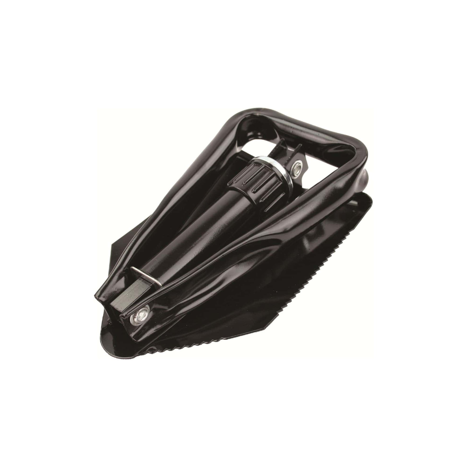 Highlander faltbare Pionierschaufel 60 x 15 cm Stahl schwarz - werkzeug-online24