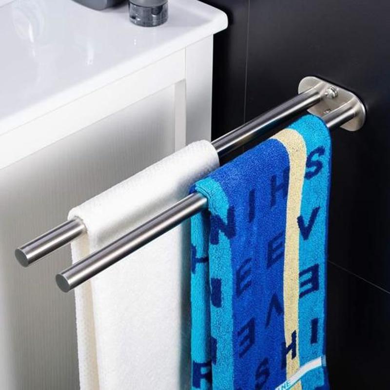 Handtuchhalter, Handtuchstange zweiarmig, Edelstahl, 40cm - werkzeug-online24