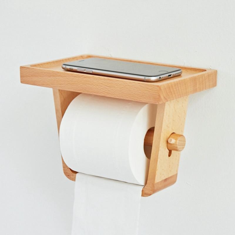 Toilettenpapierhalter Design Holz - werkzeug-online24