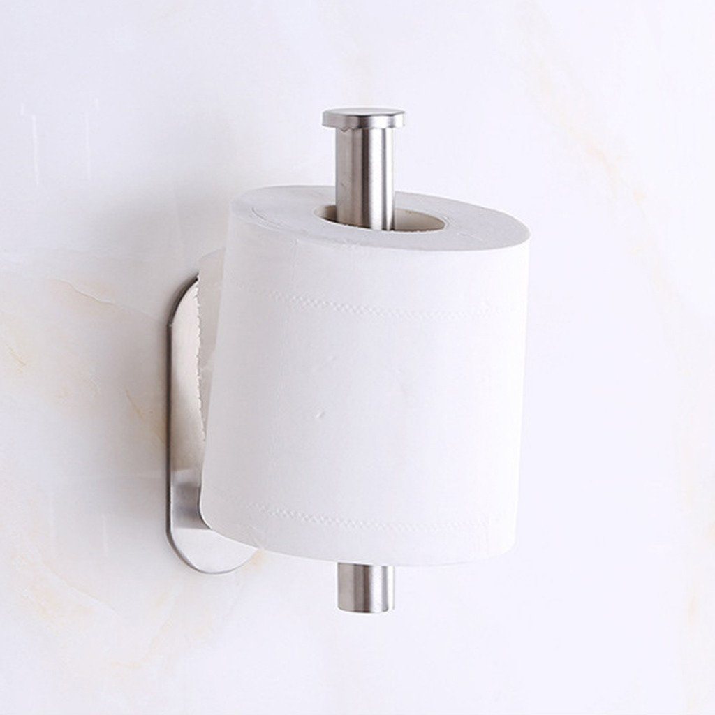 Toilettenpapierhalter senkrecht, selbstklebend, Edelstahl - werkzeug-online24