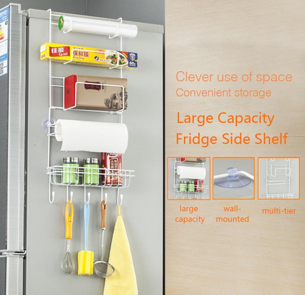 Hängeregal für Kühlschrank, Gerätehalter, Küchenrollenhalter - werkzeug-online24