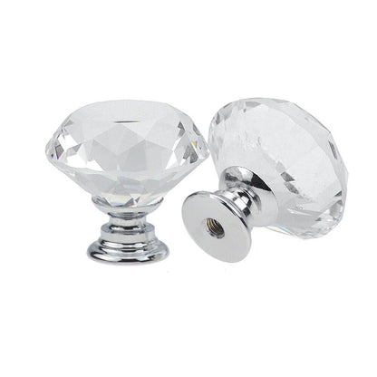 Möbelknöpfe Glas Set 10 Stück 30mm, Kommodenknöpfe, Schrankgriffe - werkzeug-online24