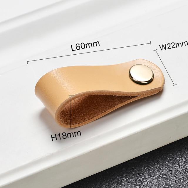 Möbelknöpfe, Schrankknöpfe aus Leder Nordic Style - werkzeug-online24