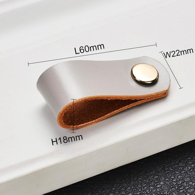 Möbelknöpfe, Schrankknöpfe aus Leder Nordic Style - werkzeug-online24