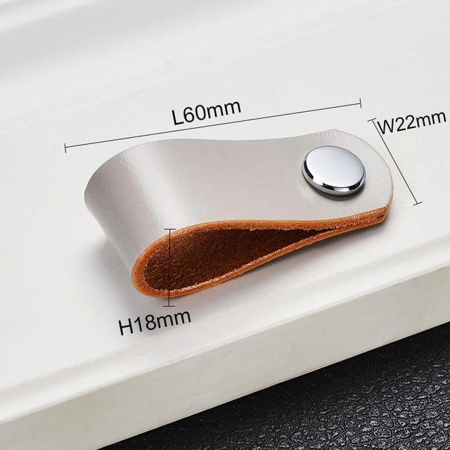 Möbelknöpfe, Schrankknöpfe aus Leder Nordic Style - werkzeug-online24
