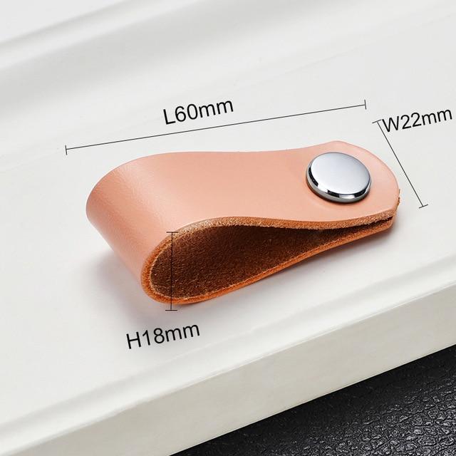 Möbelknöpfe, Schrankknöpfe aus Leder Nordic Style - werkzeug-online24