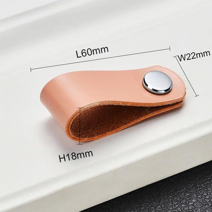 Möbelknöpfe, Schrankknöpfe aus Leder Nordic Style - werkzeug-online24