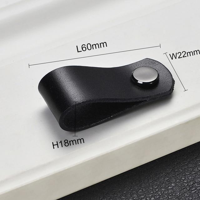 Möbelknöpfe, Schrankknöpfe aus Leder Nordic Style - werkzeug-online24