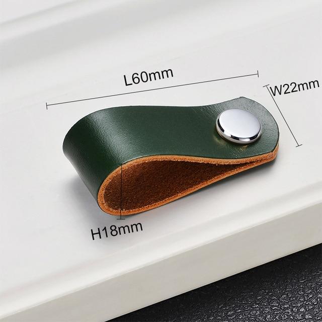 Möbelknöpfe, Schrankknöpfe aus Leder Nordic Style - werkzeug-online24