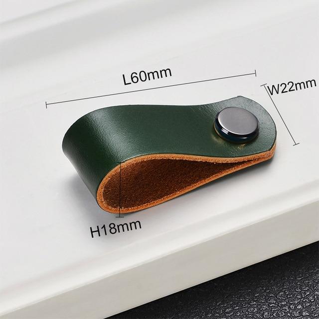 Möbelknöpfe, Schrankknöpfe aus Leder Nordic Style - werkzeug-online24