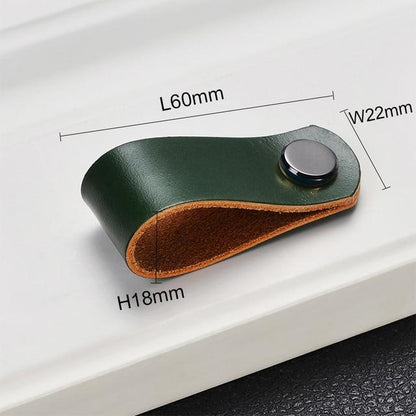 Möbelknöpfe, Schrankknöpfe aus Leder Nordic Style - werkzeug-online24