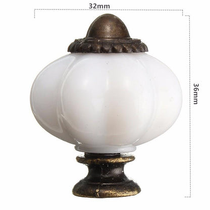 Möbelknöpfe Set 10 Stück Kunststoff / Metall Vintage Kürbis, Schrankgriffe - werkzeug-online24