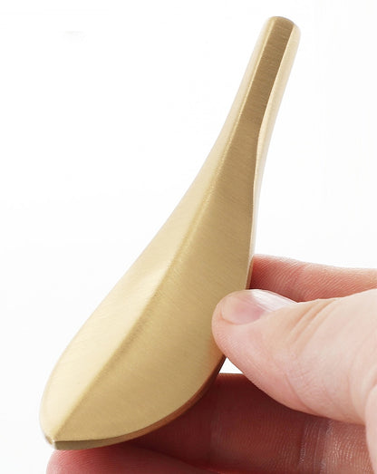 Schrankgriffe Messing in Blattmuster Gold - werkzeug-online24