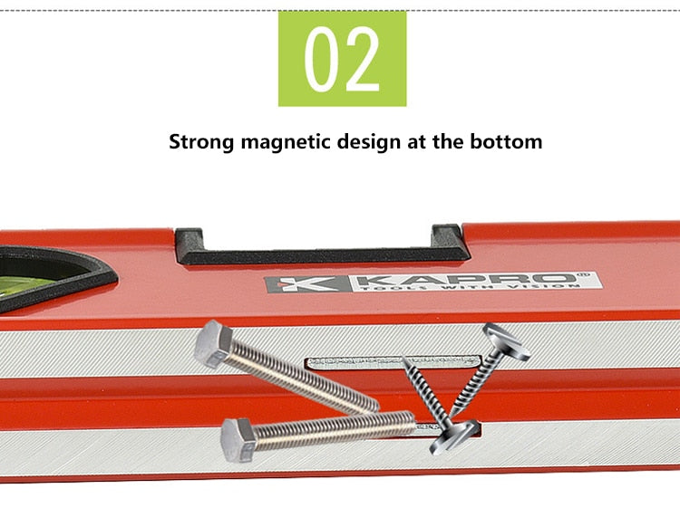 Tragbare Magnetische Wasserwaage aus Aluminium, 10cm oder 20cm Länge - werkzeug-online24